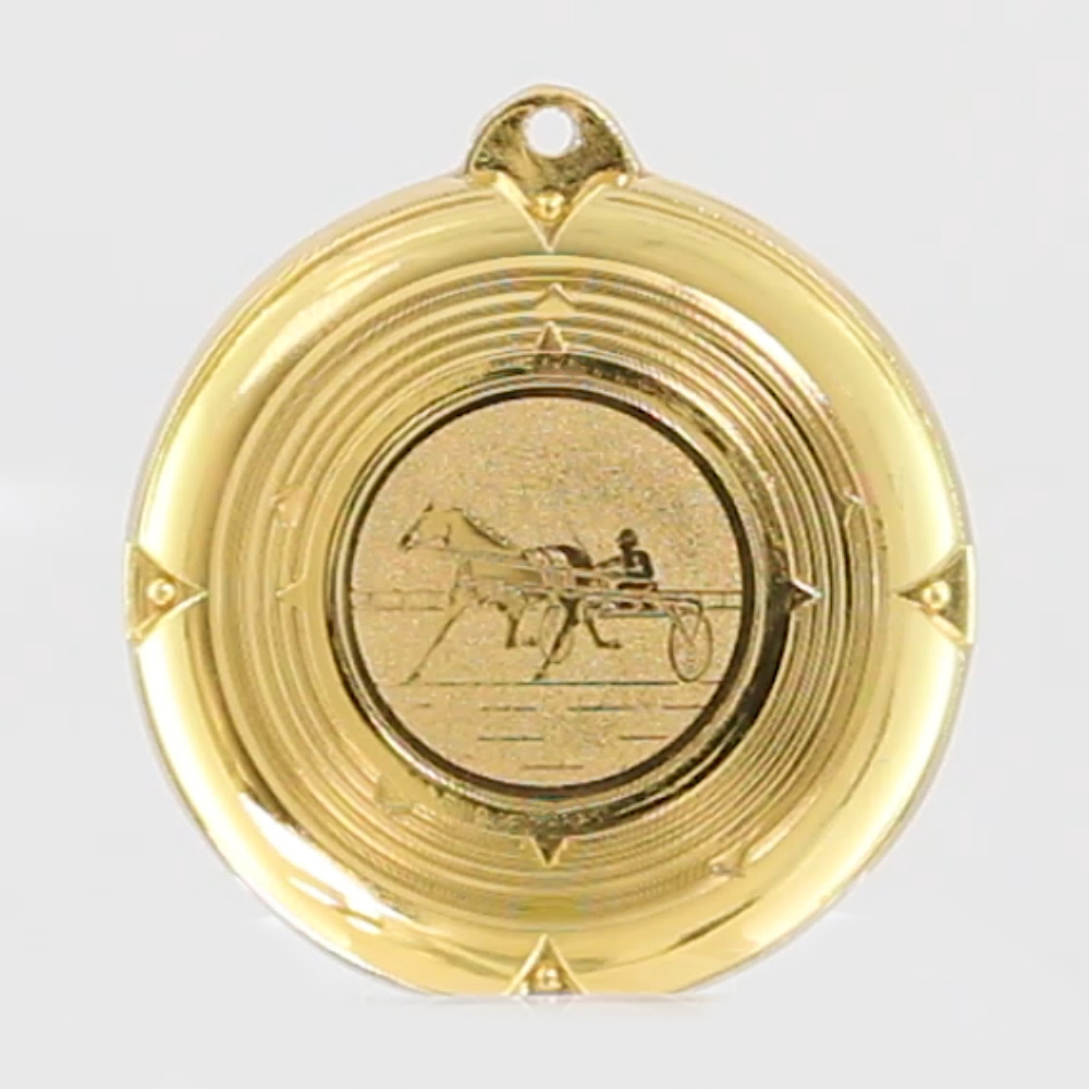Deluxe Trotting Medal 50mm Gold