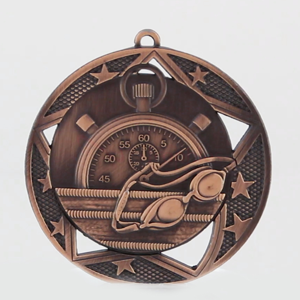 Stellar Swimming Medal 70mm Bronze
