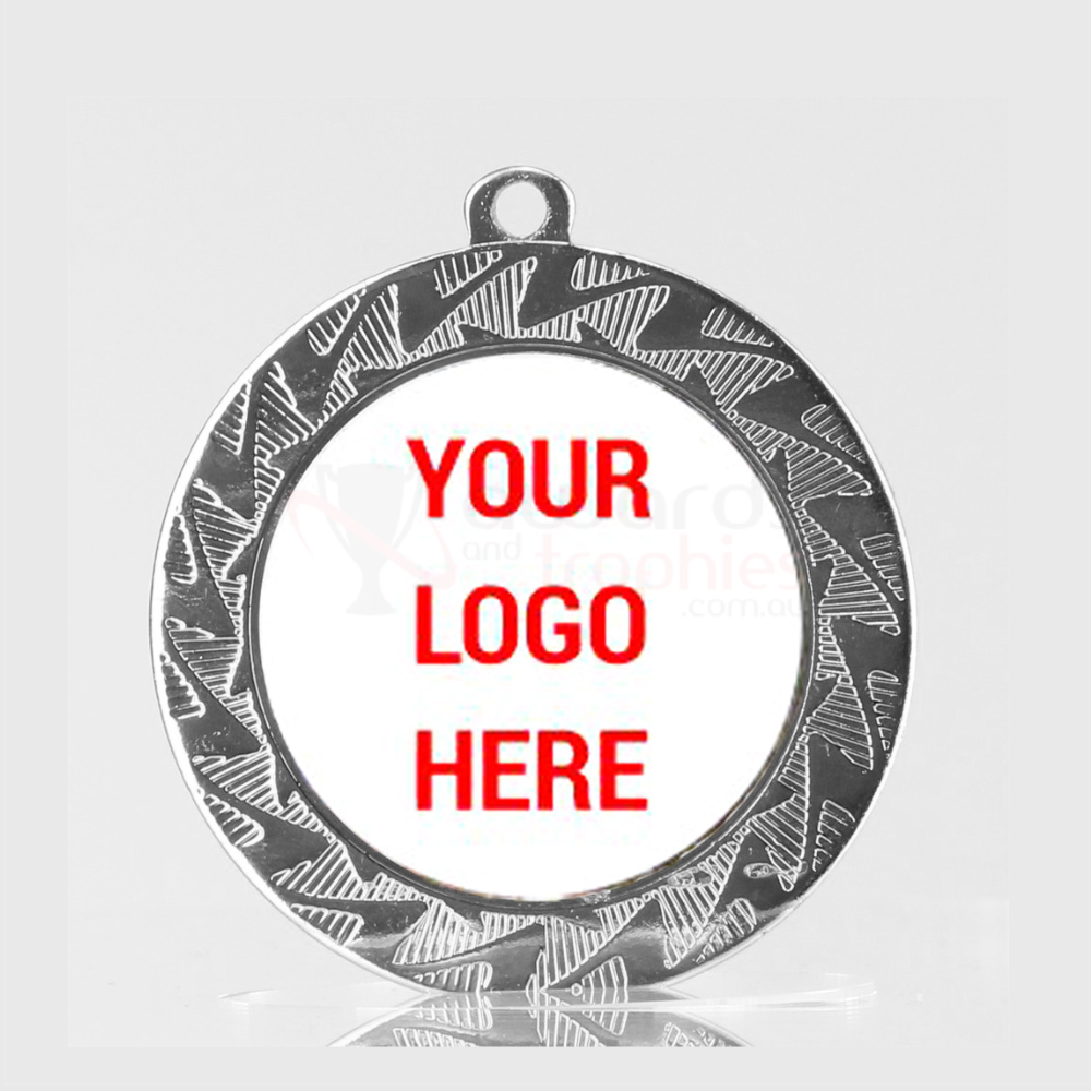 Jagged Personalised Medal 70mm Silver
