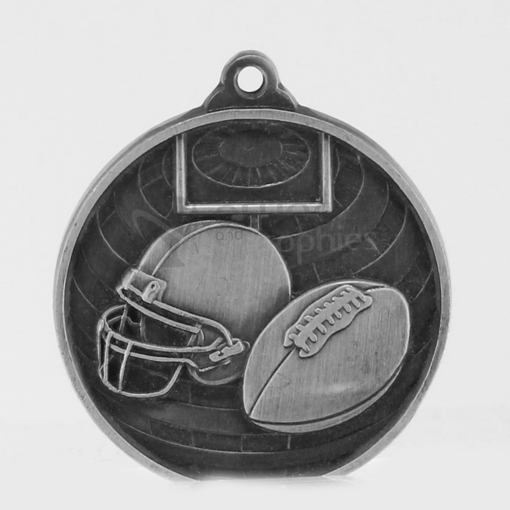 Global Gridiron Medal 50mm Silver 
