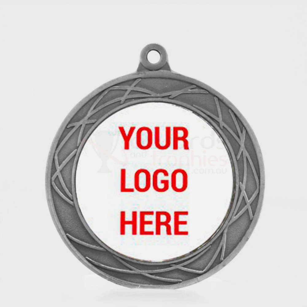 Heavyweight Spiro Personalised Medal 70mm Silver 