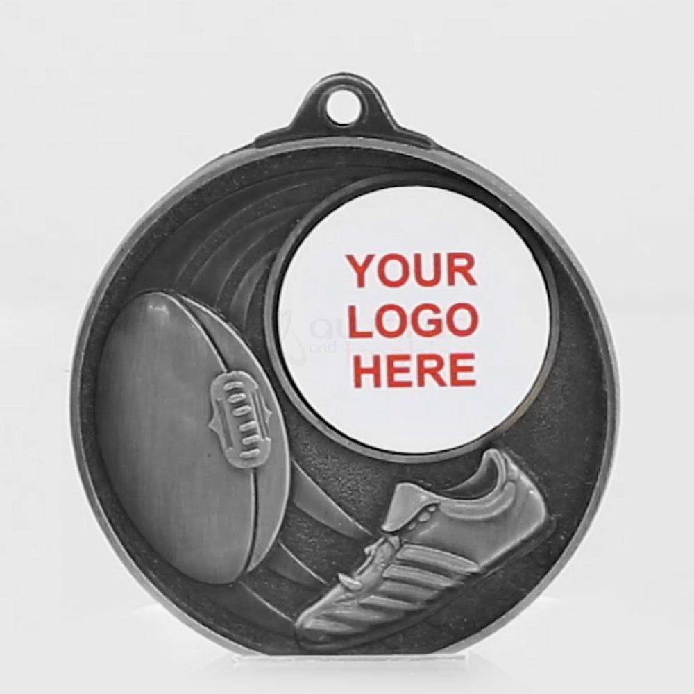 Swish Personalised AFL Medal 50mm Silver