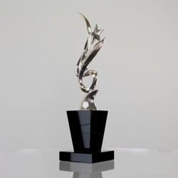 Silver Figure with Star 320mm