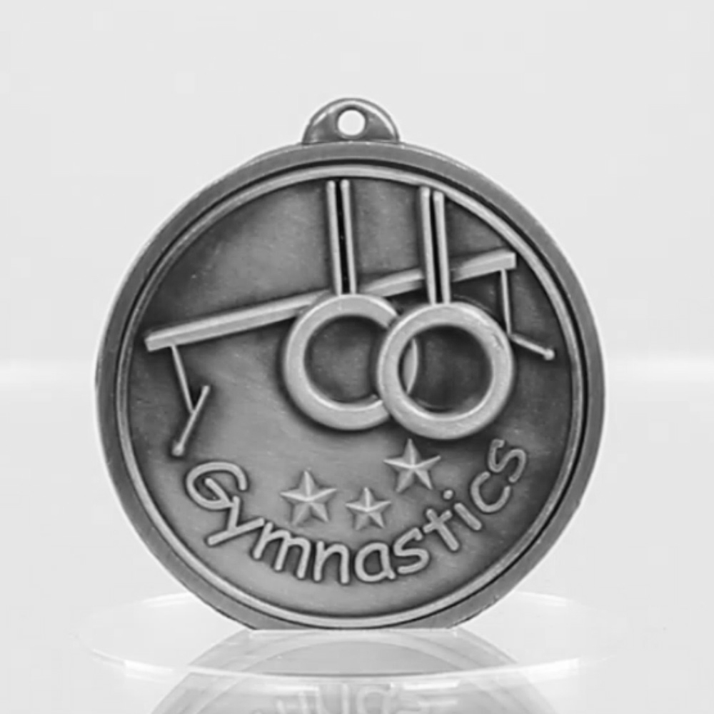 Triumph Gymnastics Medal 50mm Silver