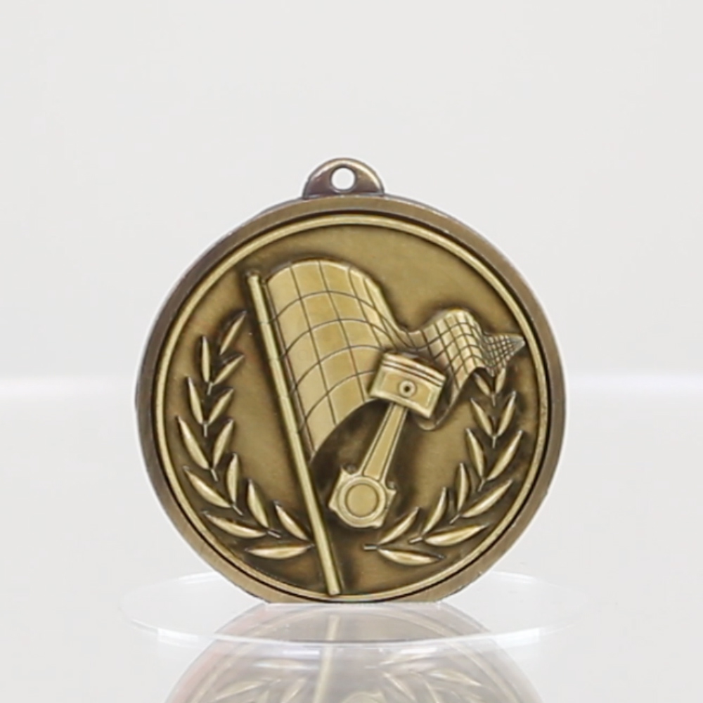 Triumph Motorsport Medal 50mm Gold