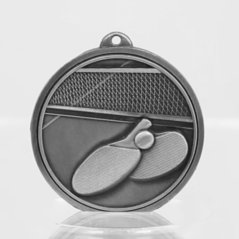 Triumph Table Tennis Medal 50mm Silver