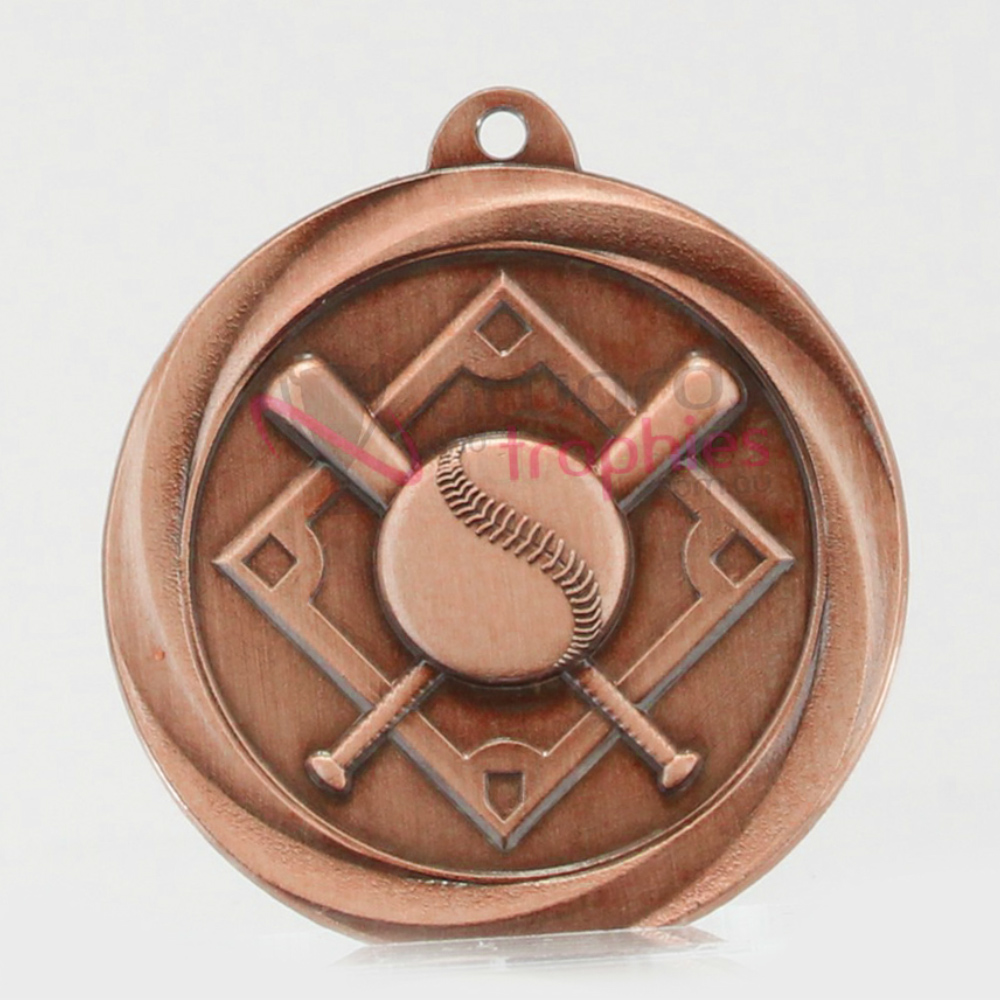 Econo Baseball Medal 50mm Bronze
