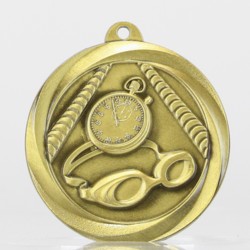 Econo Swimming Medal 50mm Gold